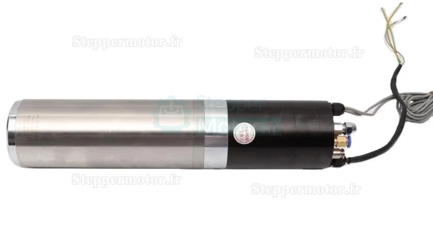 1,5K 220V/380V moteur de broche ATC (Changement d'outil automatique) refroidi par eau JGL-80-1.5K 0,6Nm 24,000 tr/min ISO20